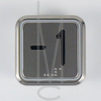 Drukknop B7 Maxxi, cijfer -1, LED blauw