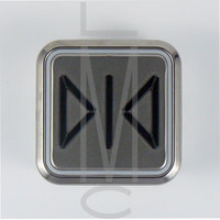 Drukknop B7 Maxxi, symbool Deur Dicht, LED Rood