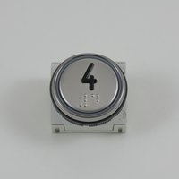 Drukknop BM Macro met Braille, cijfer 4