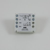 Drukknop element DMG, 24V, 1NO, LED rood, Schroefklem bevestiging