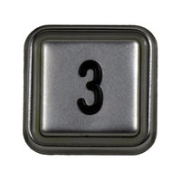 Drukknop BLQ met cijfer 3